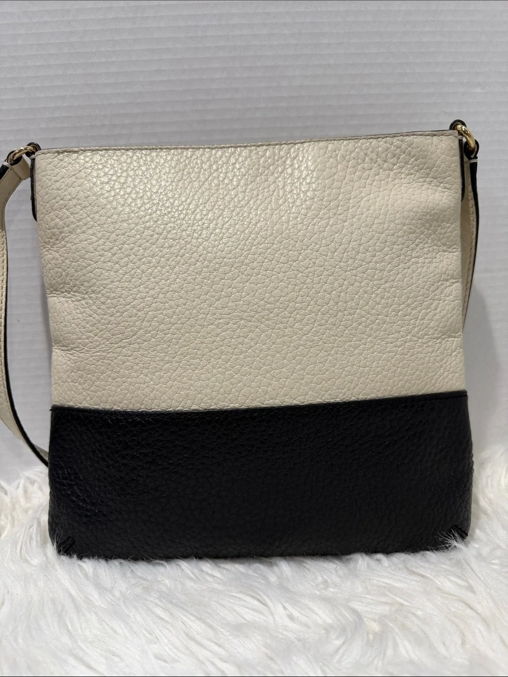 kate spade Southport Avenue Cora Crossbody Bag Colorblock Black Ivory